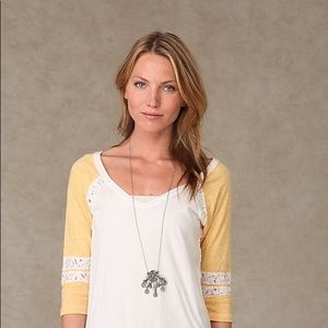 Free People Jersey Raglan Top